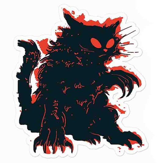 Bad Kitty Sticker Set 5.5"x5.5" - Goro Goro Japanese Cat