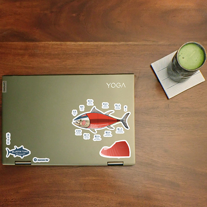 Bluefin Tuna Sushi and Sashimi Sticker Set 5.5"