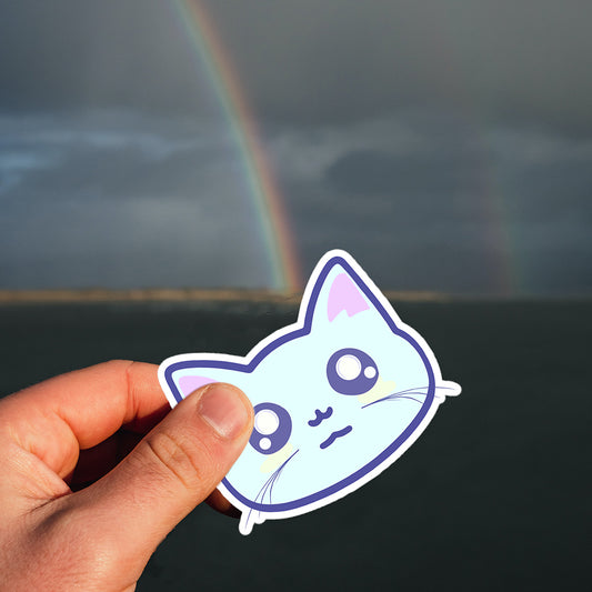 Kawaii Cute Cat Sticker Set Pastel Kitty 5.5"x5.5"