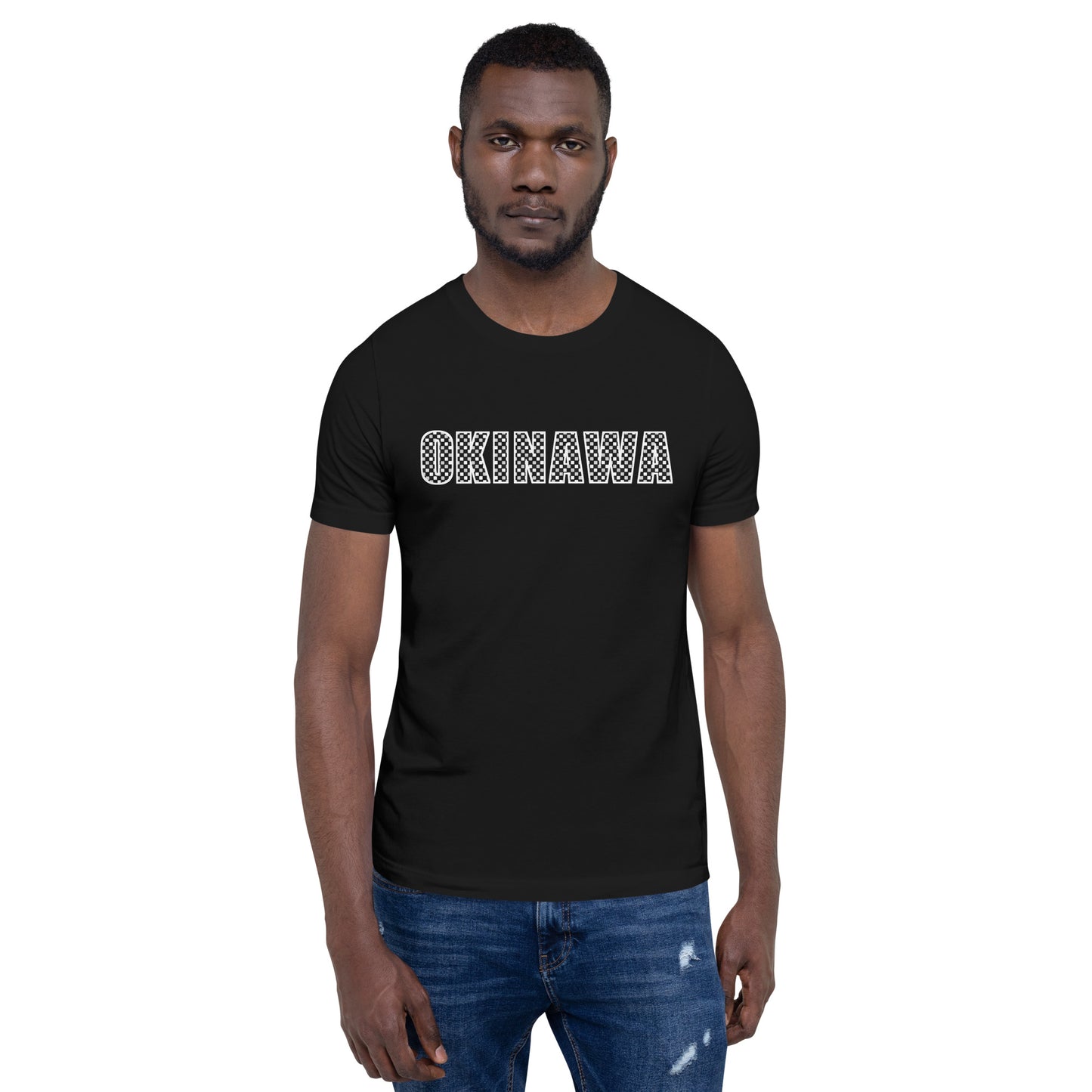 Okinawa Shirt: Japanese Ichimatsu Traditional Pattern T-Shirt