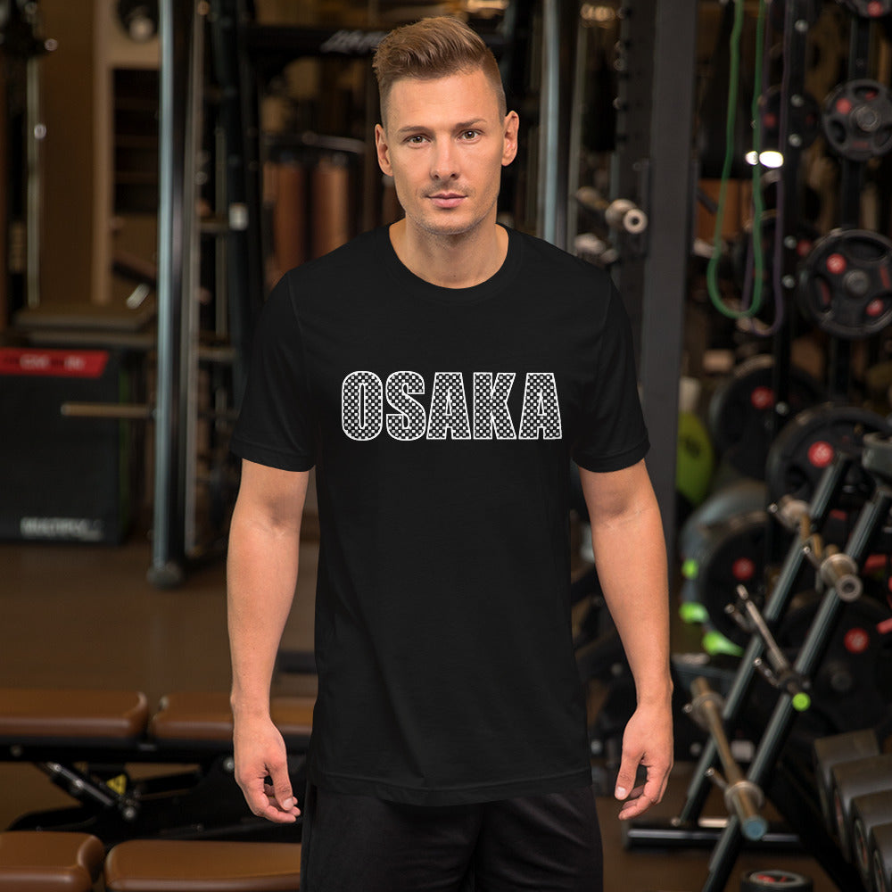 Osaka Shirt: Japanese Ichimatsu Traditional Pattern T-Shirt