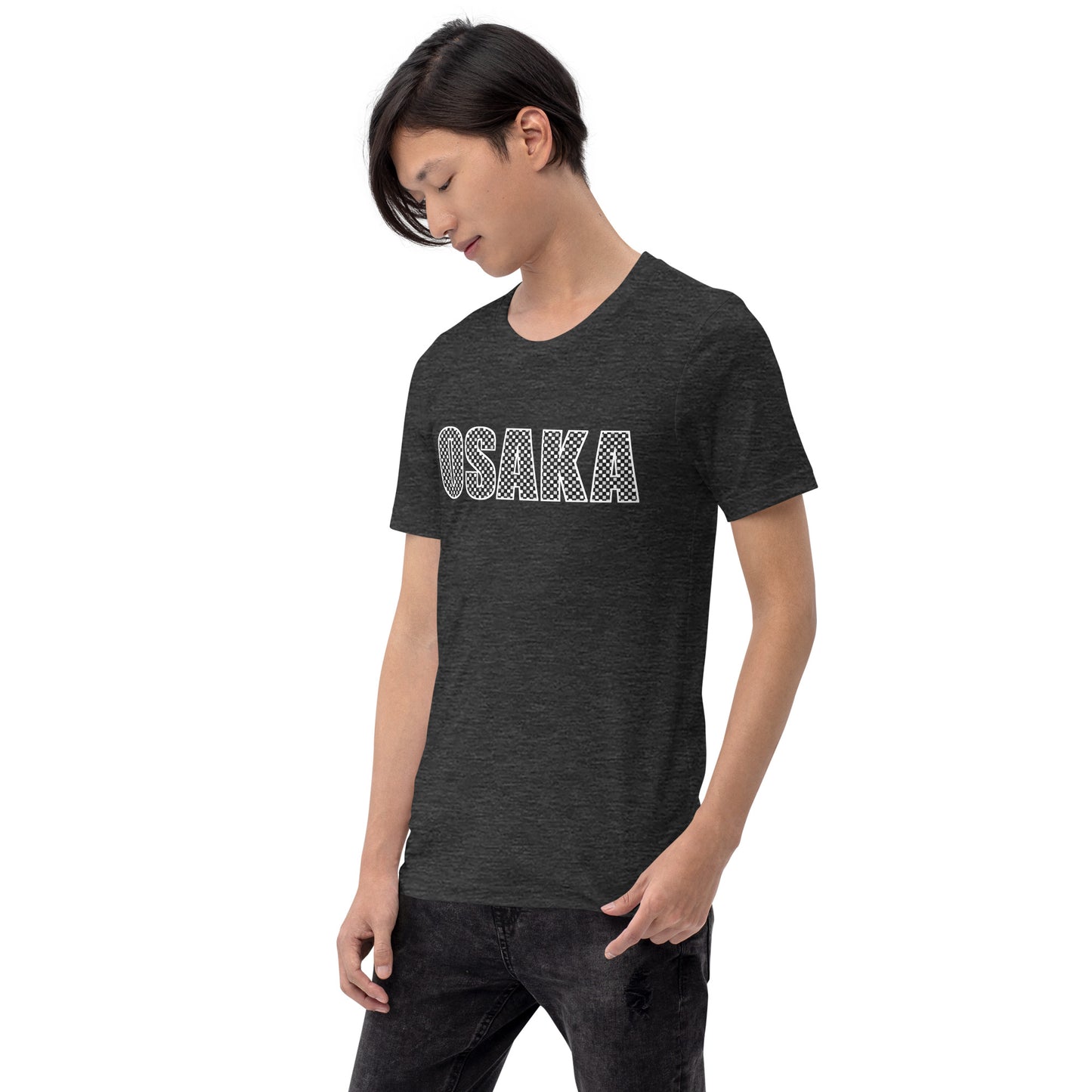 Osaka Shirt: Japanese Ichimatsu Traditional Pattern T-Shirt