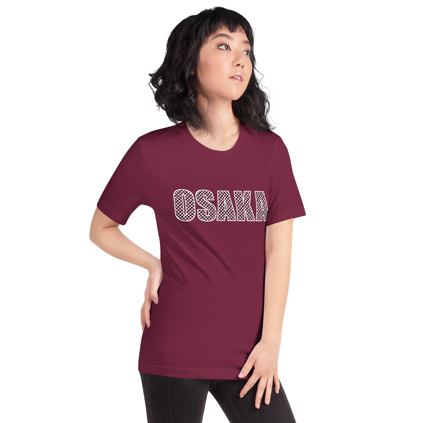 Osaka Shirt: Japanese Ichimatsu Traditional Pattern T-Shirt