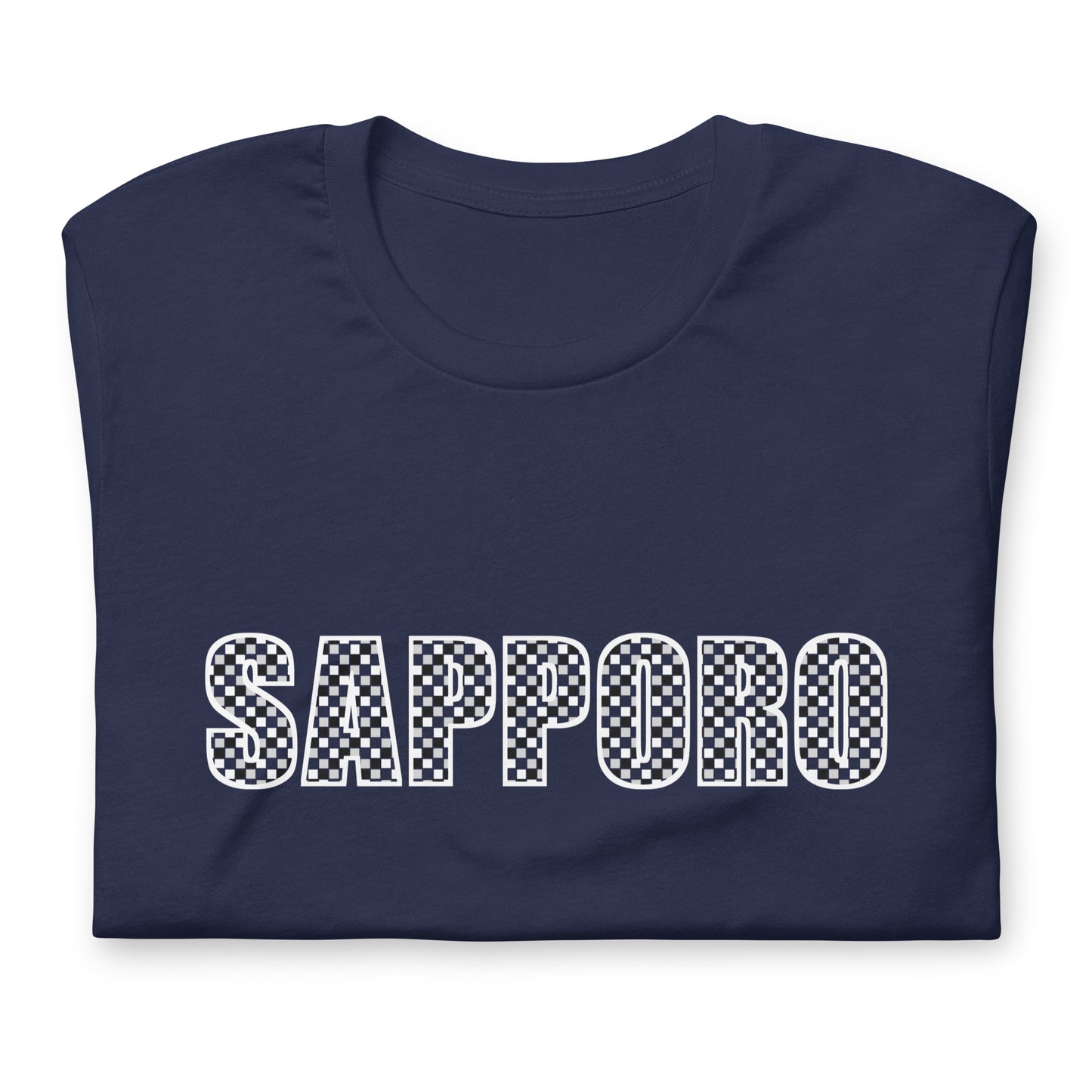 Sapporo Shirt: Japanese Ichimatsu Traditional Pattern T-Shirt