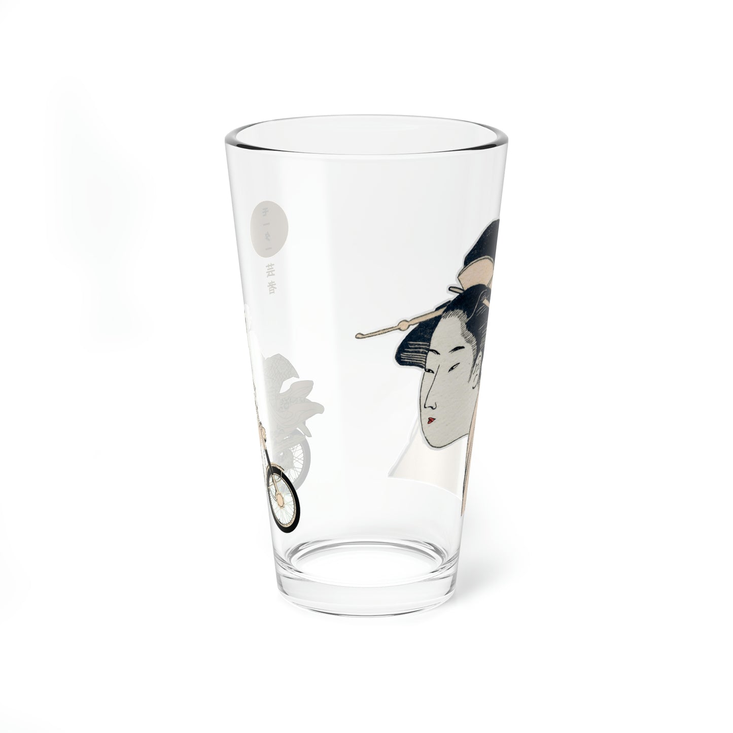 Moto Geisha Beer Pint Glass -16oz