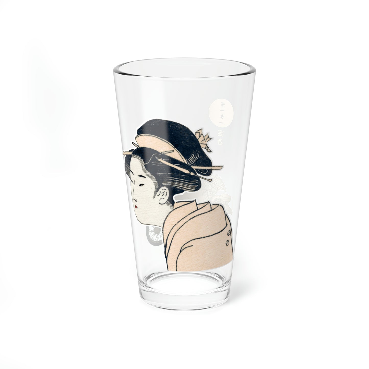 Moto Geisha Beer Pint Glass -16oz