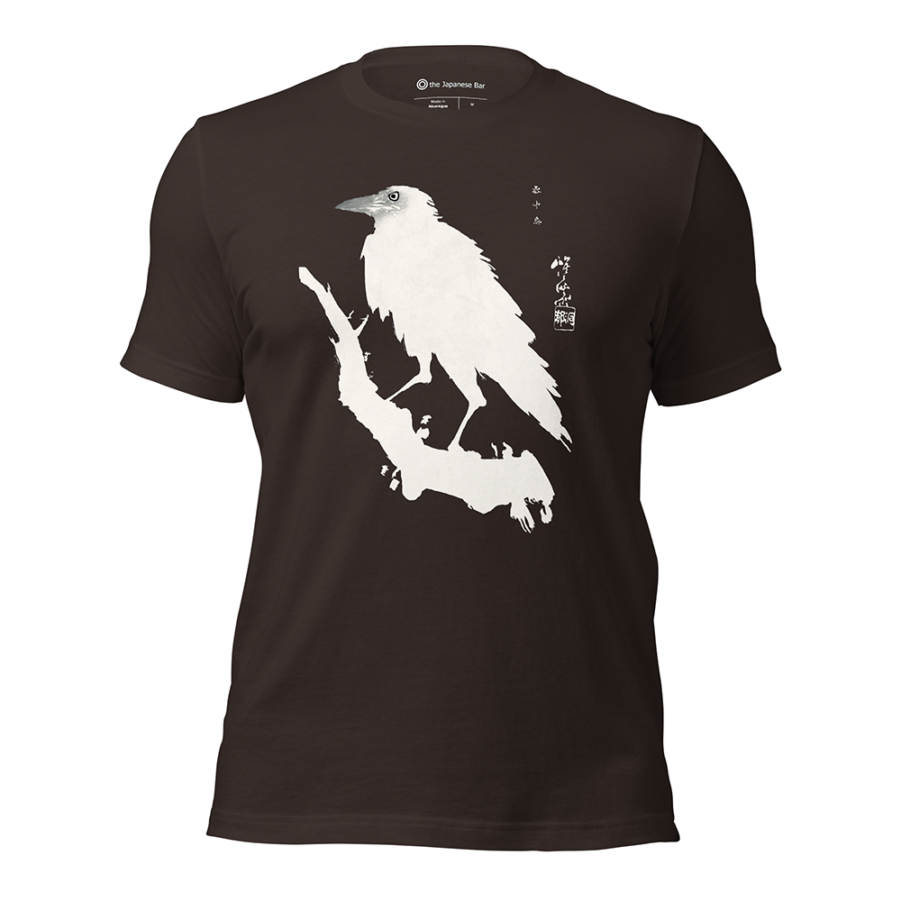 Crow in the Snow Japanese Art Shirt