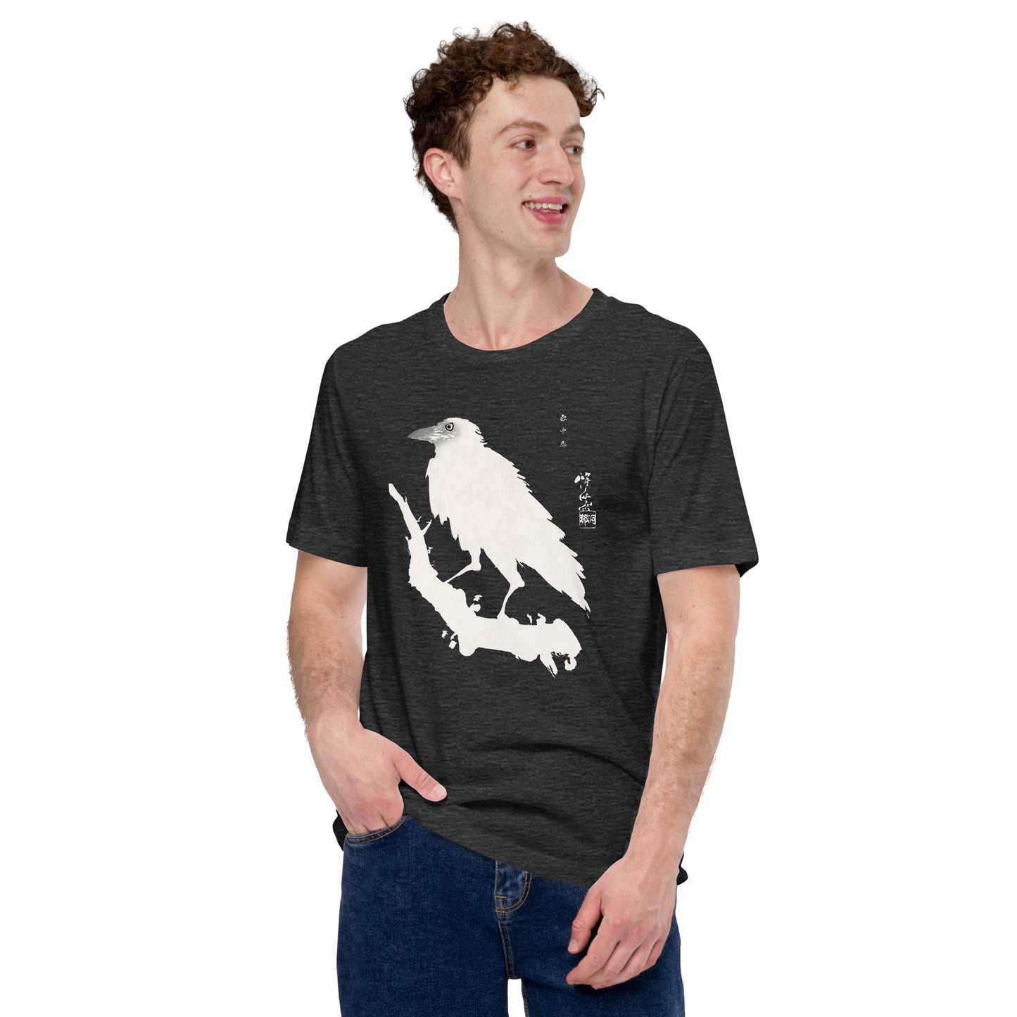 Crow in the Snow Japanese Art Shirt