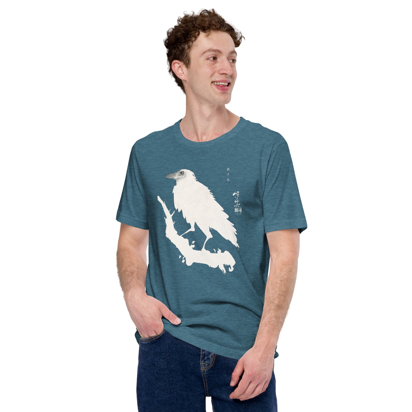 Crow in the Snow Japanese Art Shirt