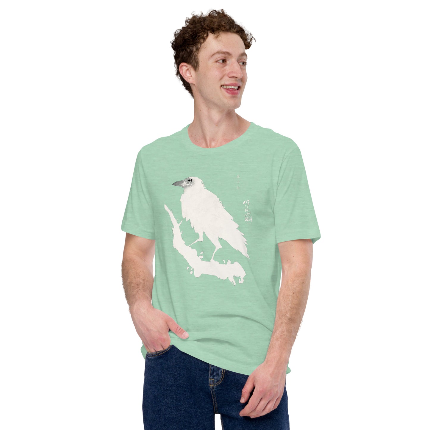 Crow in the Snow Japanese Art Shirt