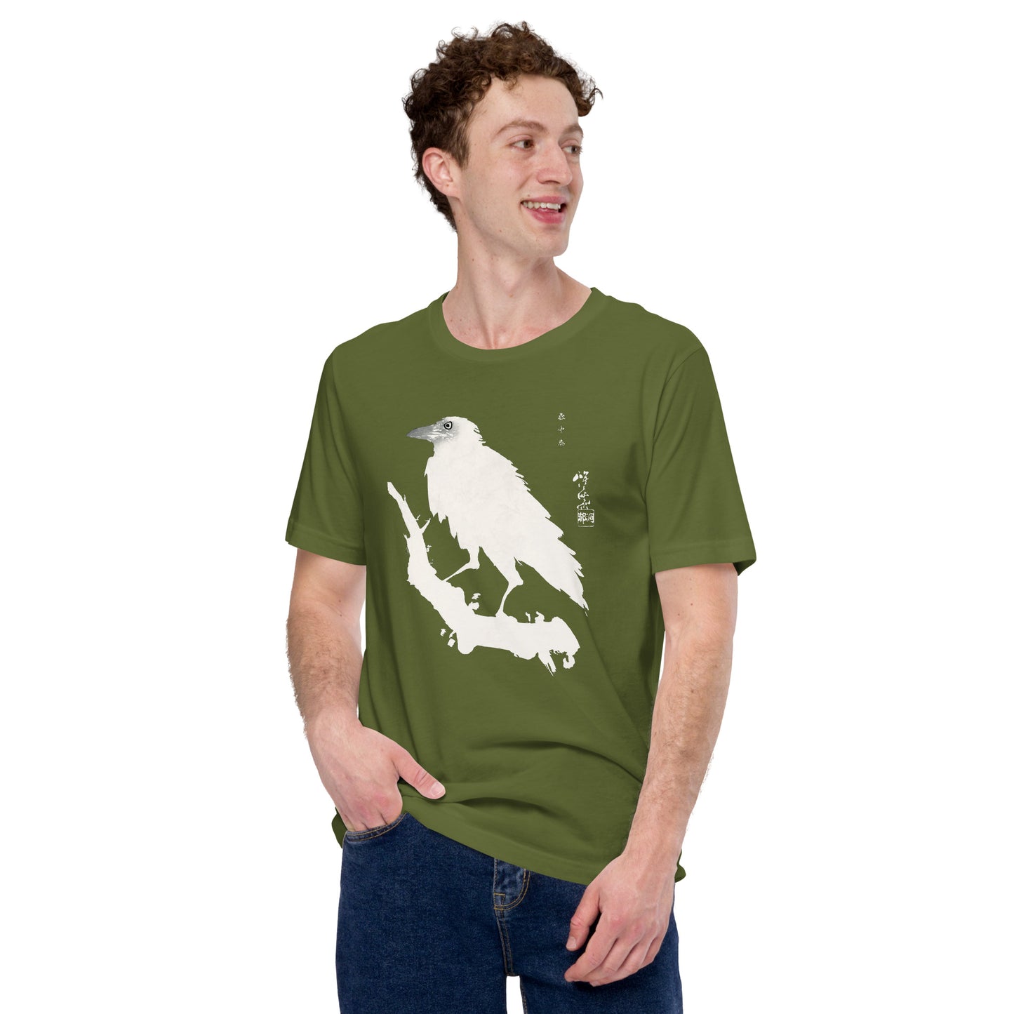 Crow in the Snow Japanese Art Shirt