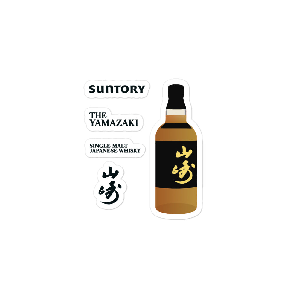 Yamazaki 18 Year Whisky Stickers: 5 Japanese Single Malt Whiskey Set
