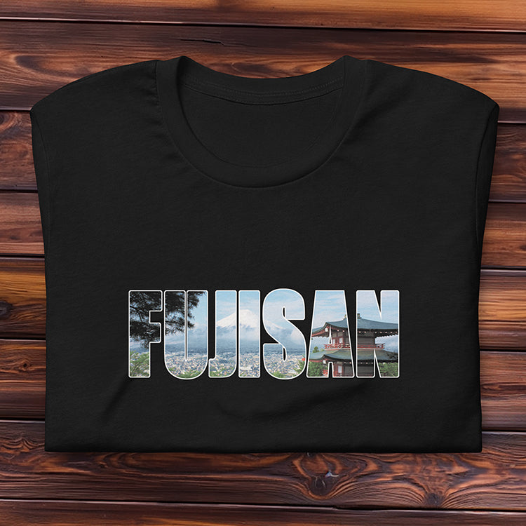 Fujisan Mount Fuji Shirt - Unisex Black Travel Japan T-shirt