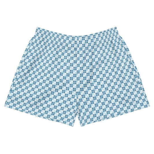 Blue Ocean Ichimatsu Women’s Recycled Athletic Shorts