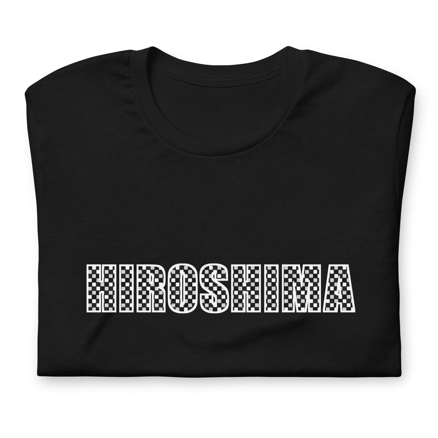 Hiroshima Shirt: Traditional Japanese Ichimatsu Pattern Japanese T-Shirt