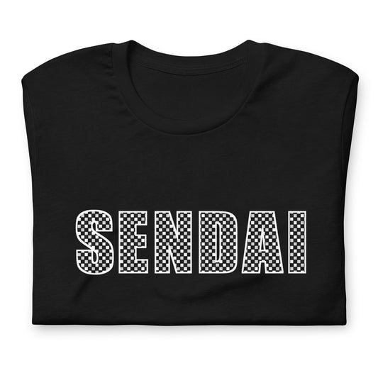 Sendai Shirt: Japanese Ichimatsu Traditional Pattern T-Shirt