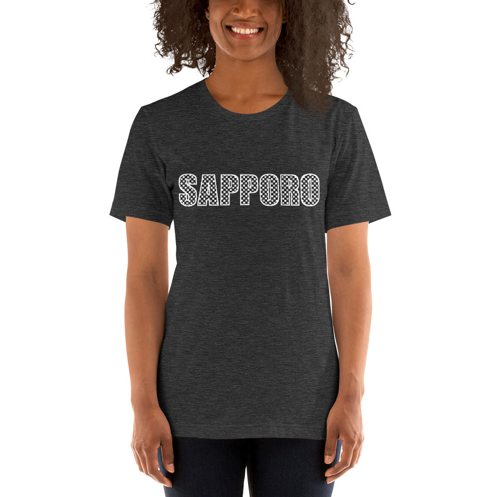 Sapporo Shirt: Japanese Ichimatsu Traditional Pattern T-Shirt