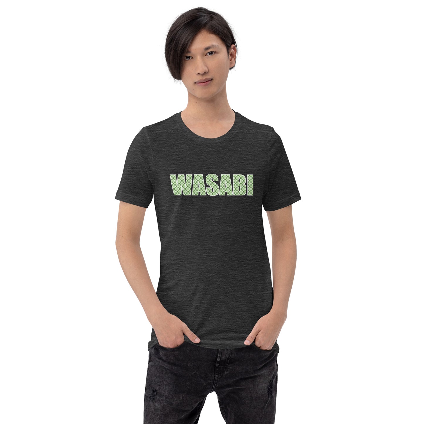 Wasabi Shirt: Japanese Ichimatsu Green T-Shirt