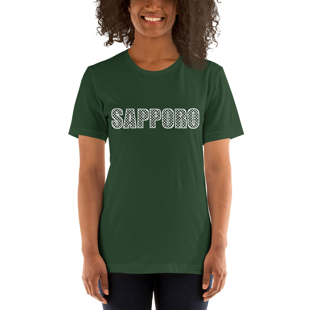 Sapporo Shirt: Japanese Ichimatsu Traditional Pattern T-Shirt