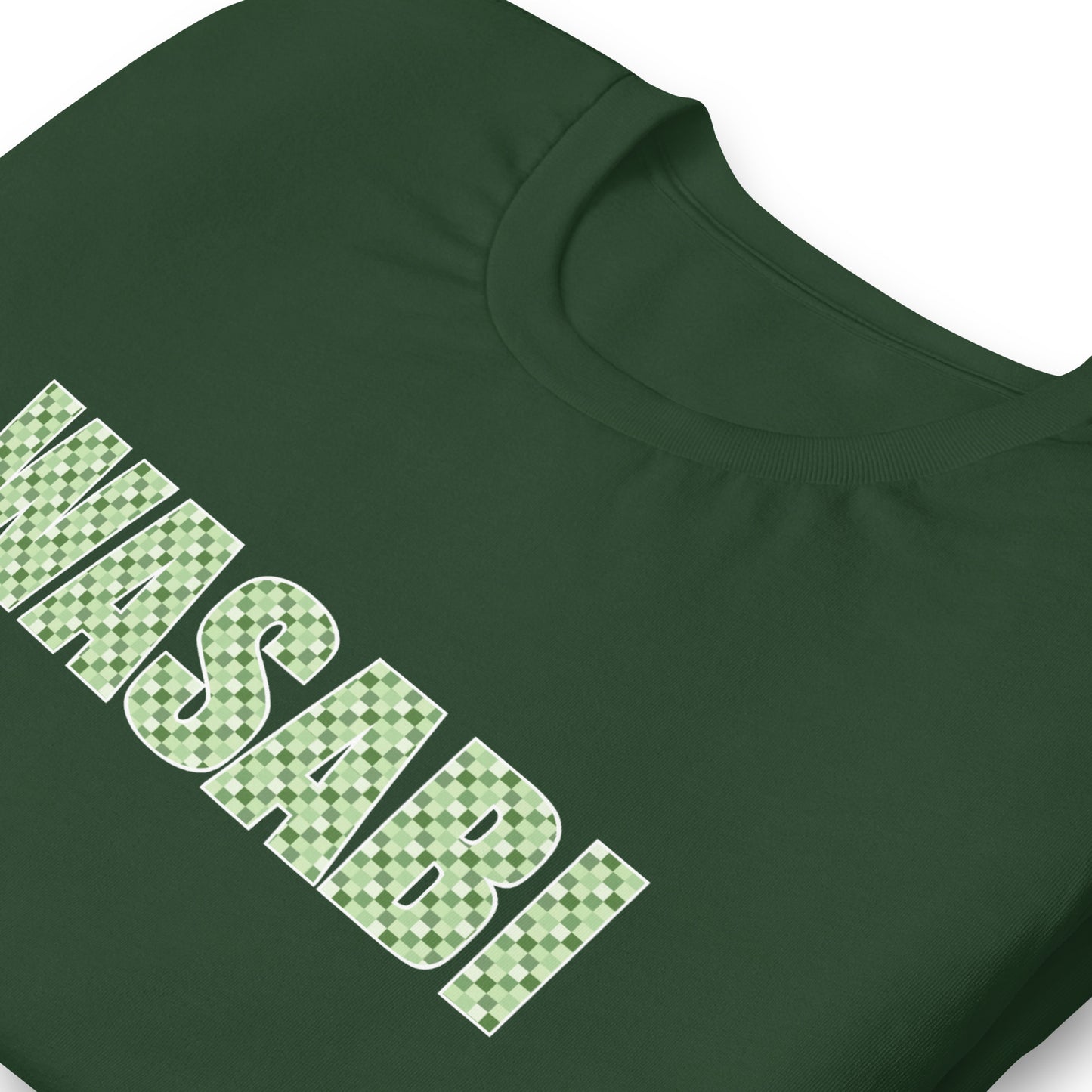 Wasabi Shirt: Japanese Ichimatsu Green T-Shirt