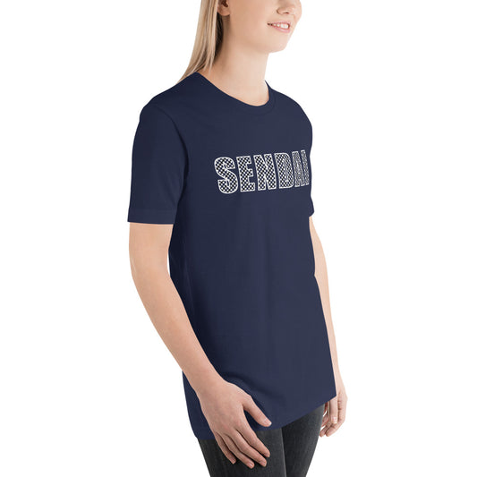 Sendai Shirt: Japanese Ichimatsu Traditional Pattern T-Shirt