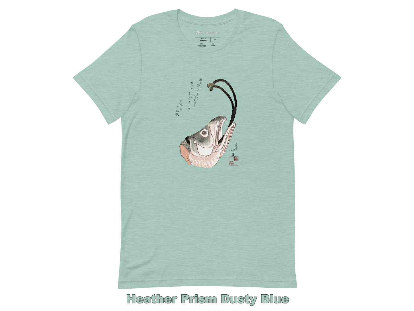 Head of Salmon Ukiyo-e Short-Sleeve Unisex T-Shirt