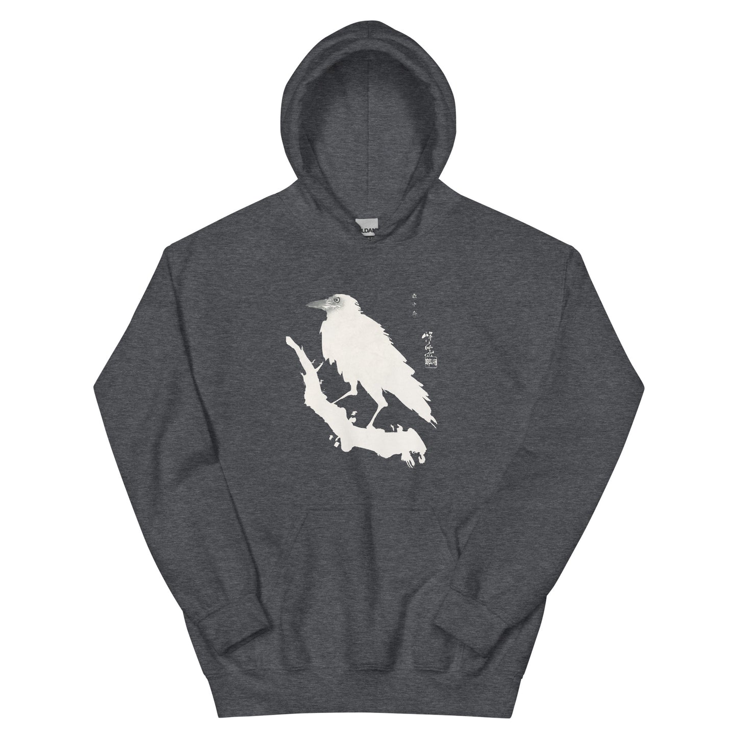 Crow in the Snow Japanese Unisex Hoodie