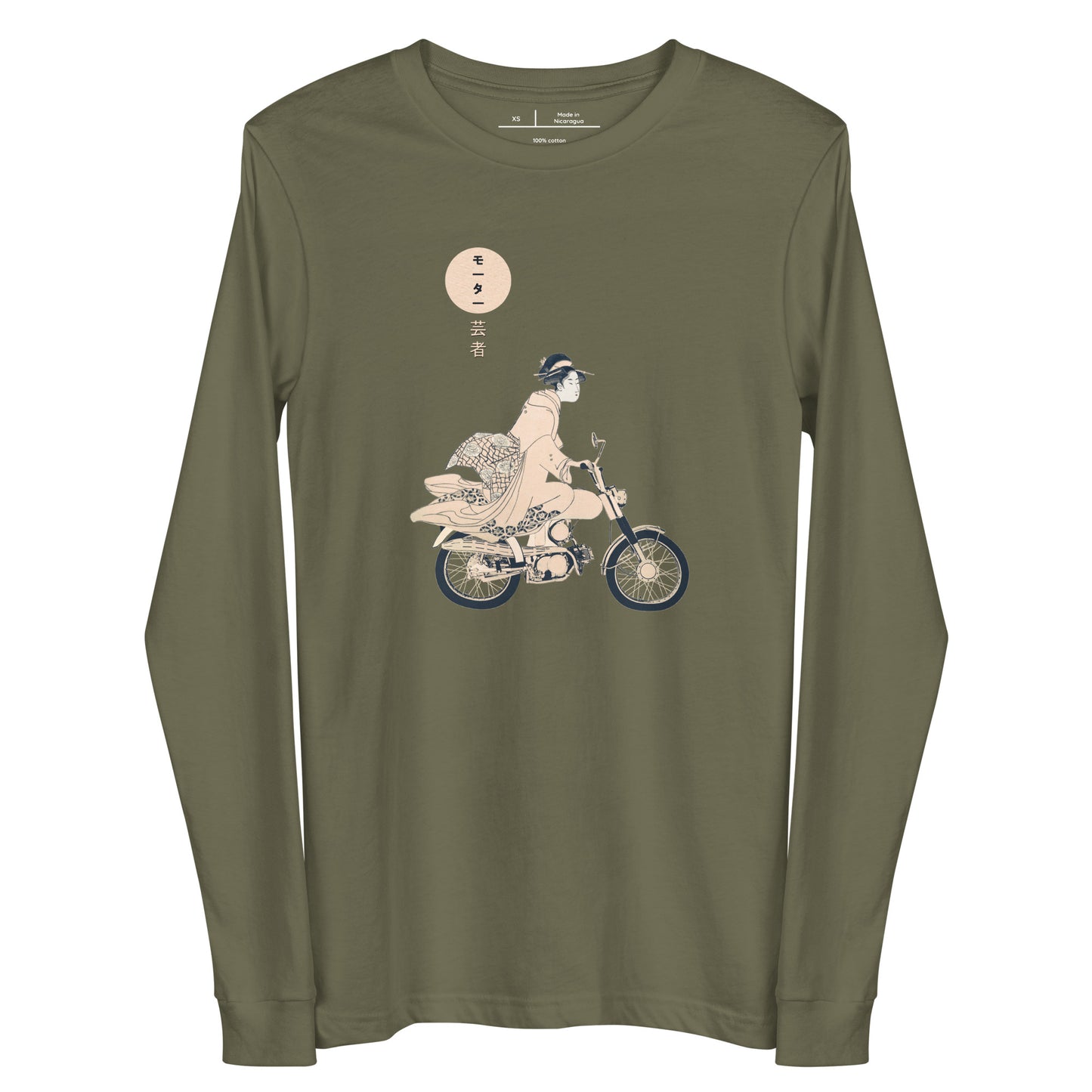 Moto Geisha Japanese Unisex Long Sleeve Tee