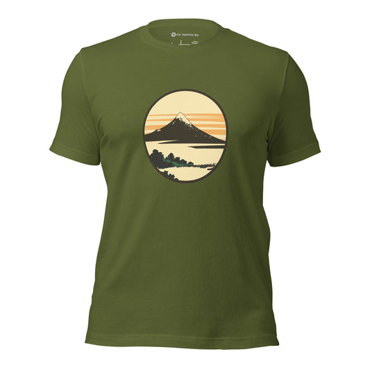 Mount Fuji - Dawn at Isawa Unisex Japanese T-shirt