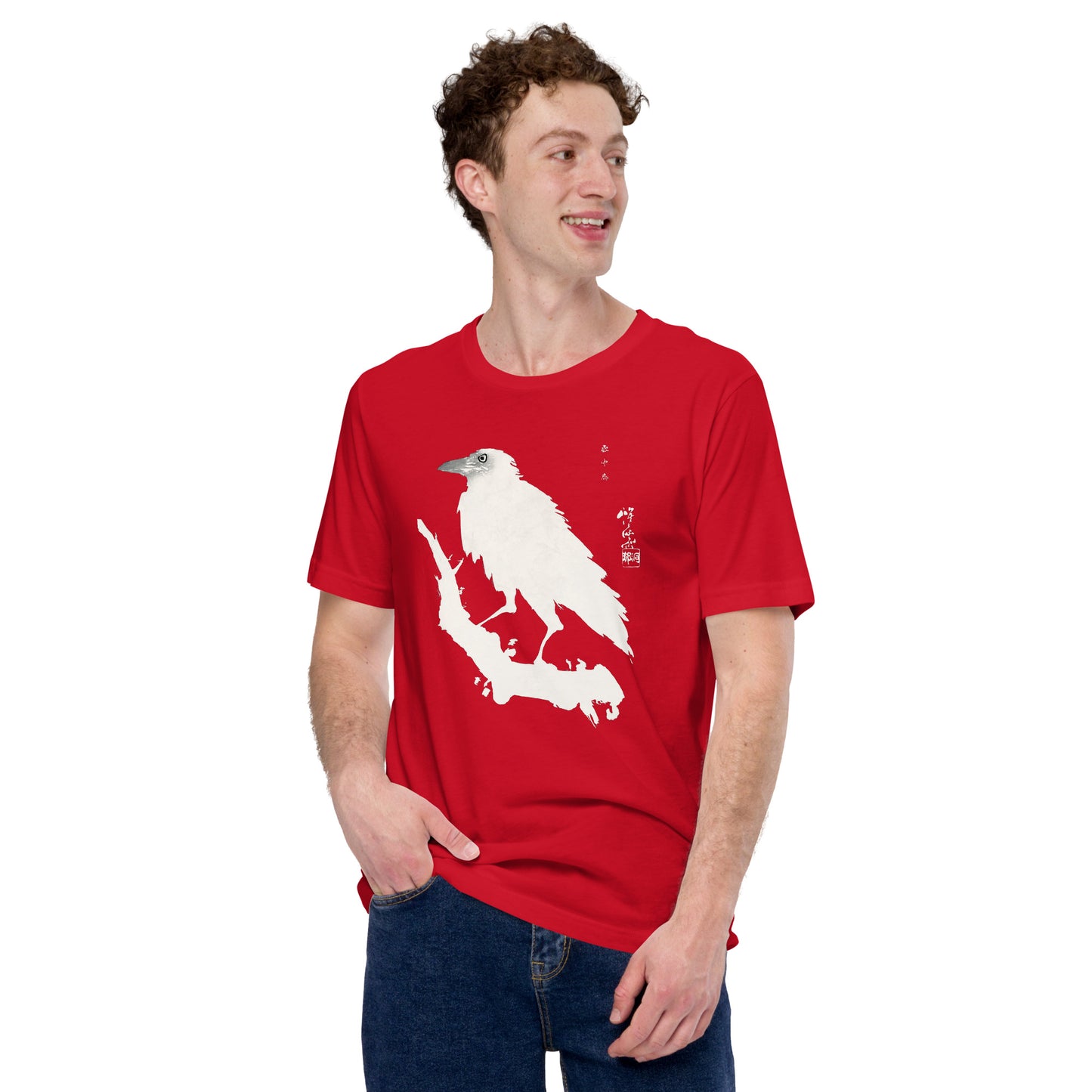 Crow in the Snow Japanese Art Shirt