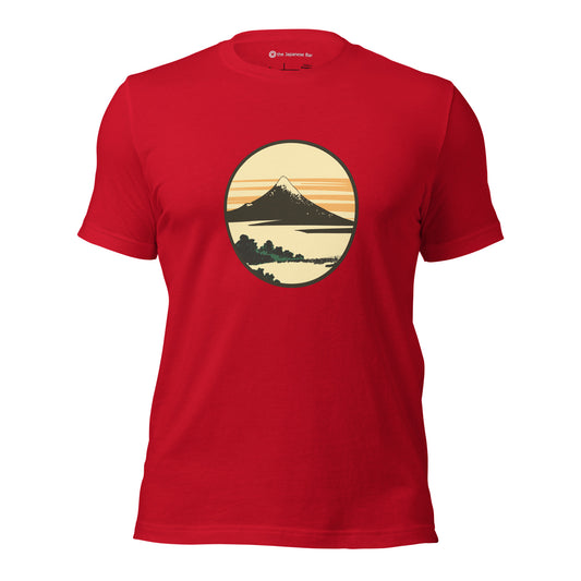 Mount Fuji - Dawn at Isawa Unisex Japanese T-shirt