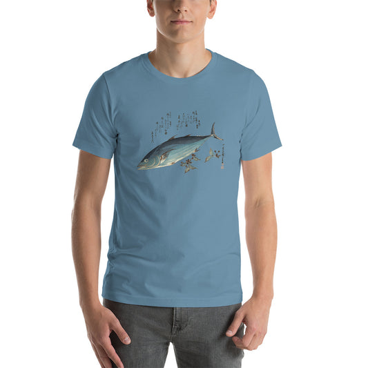 Katsuo Fish with Cherry Buds Short-sleeve Unisex T-shirt